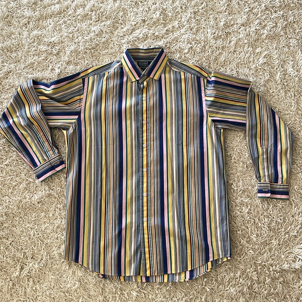 Ralph Lauren vintage striped button down shirt